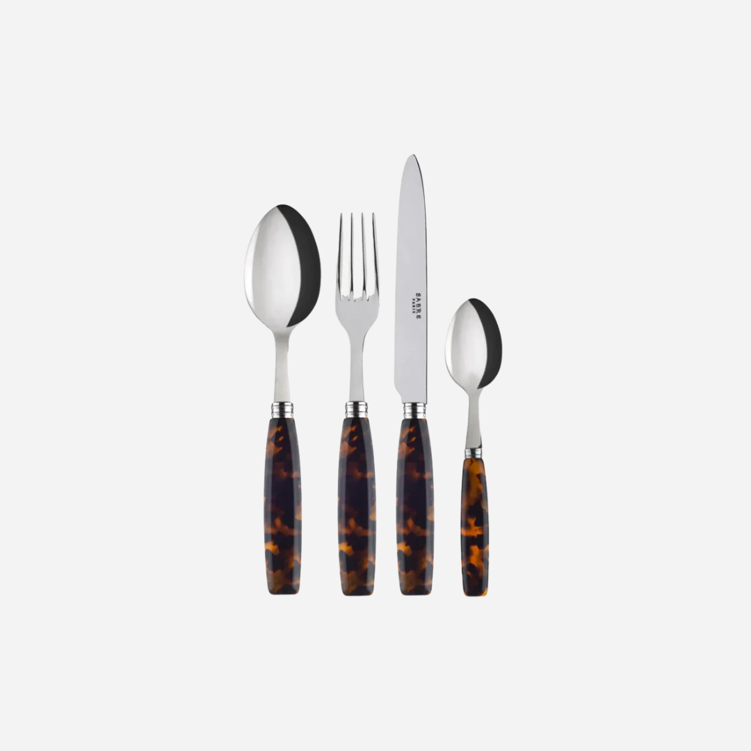 Djembe Faux Tortoise 8-Piece Cutlery Set