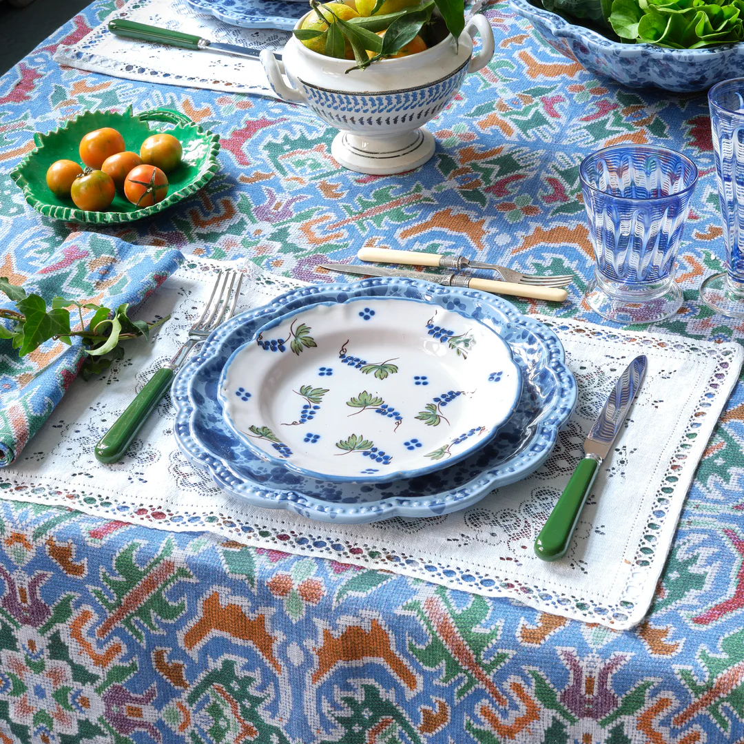 Speckled Blue Dinner Plate, Set of 4
