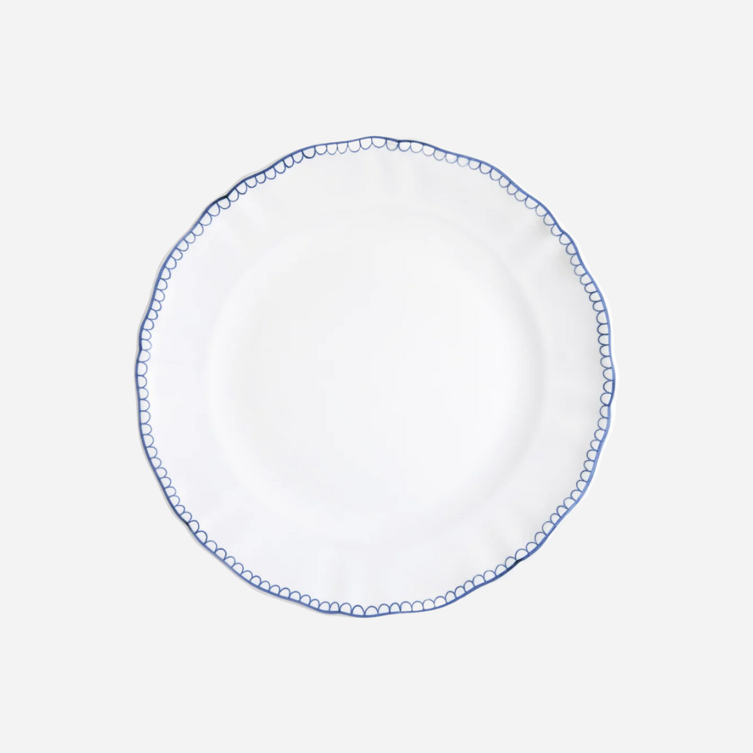 Bouclette Dinner Plate, Blue, Set of 2