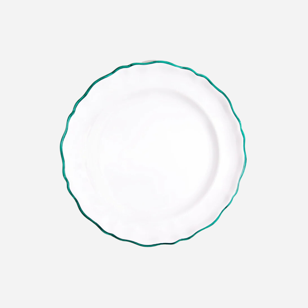 L'Horizon II Charger Plate, Green, Set of 2