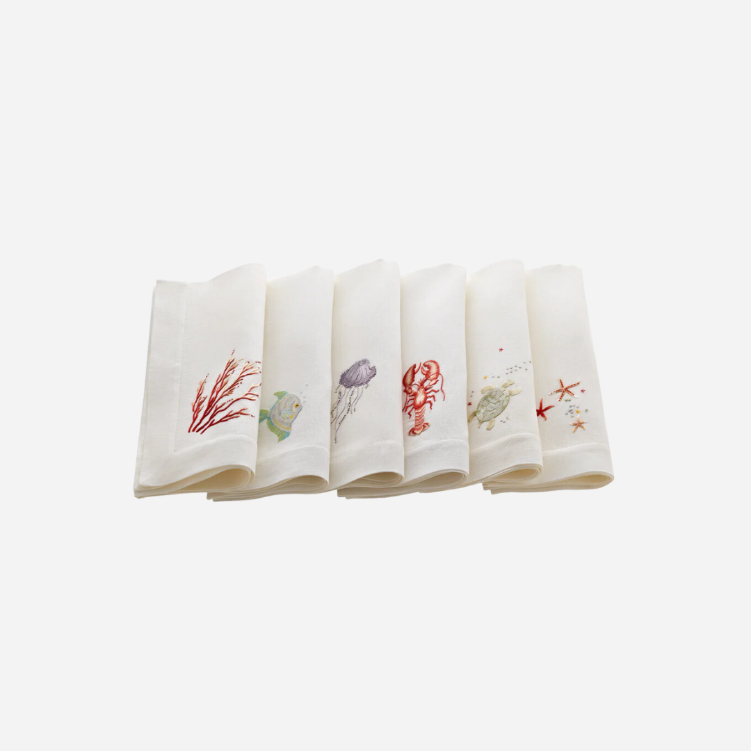 Sea Life Napkins, Set of 6