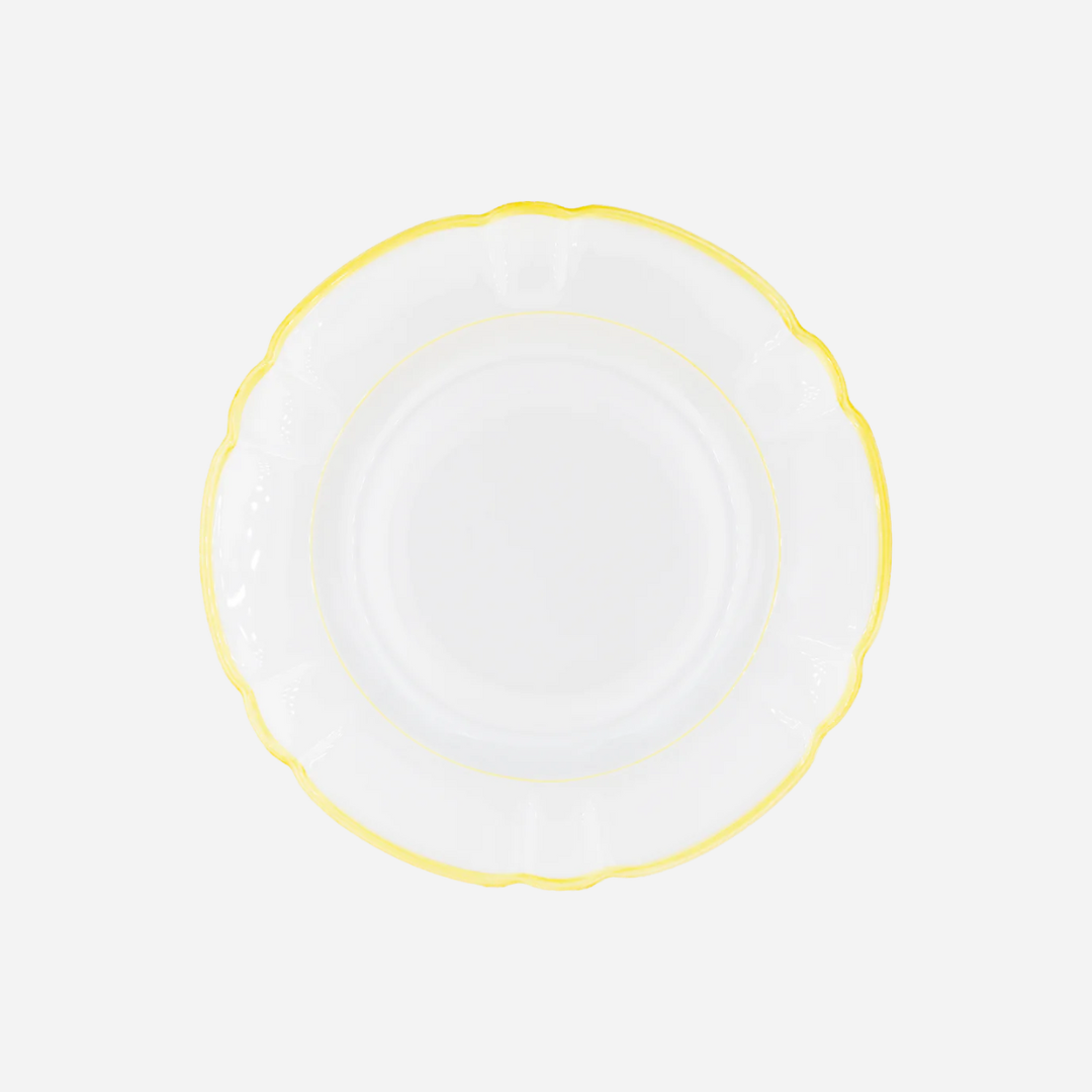 Colette Lemon Yellow Dinner Plate, Set of 4