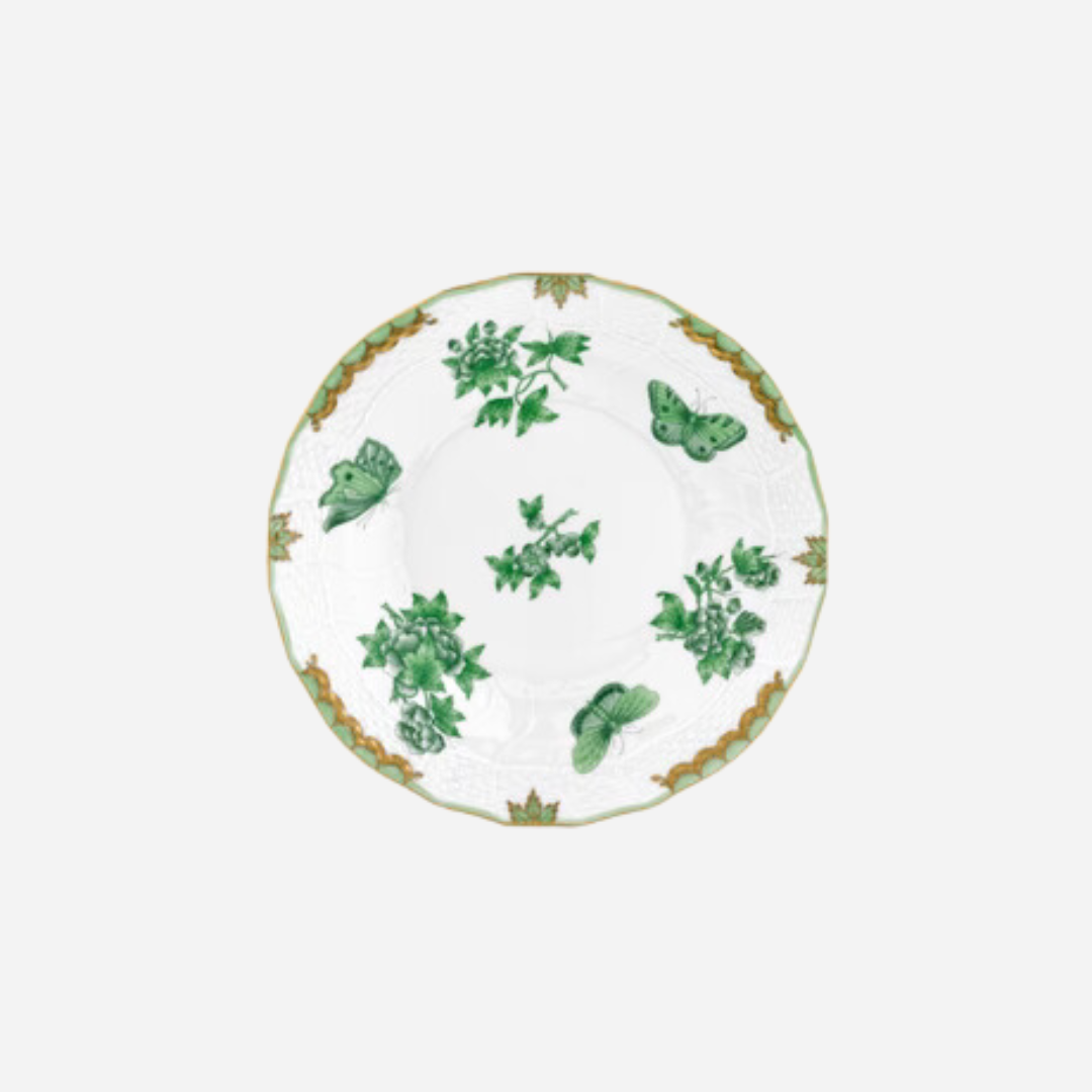 Fortuna Green Dessert Plate