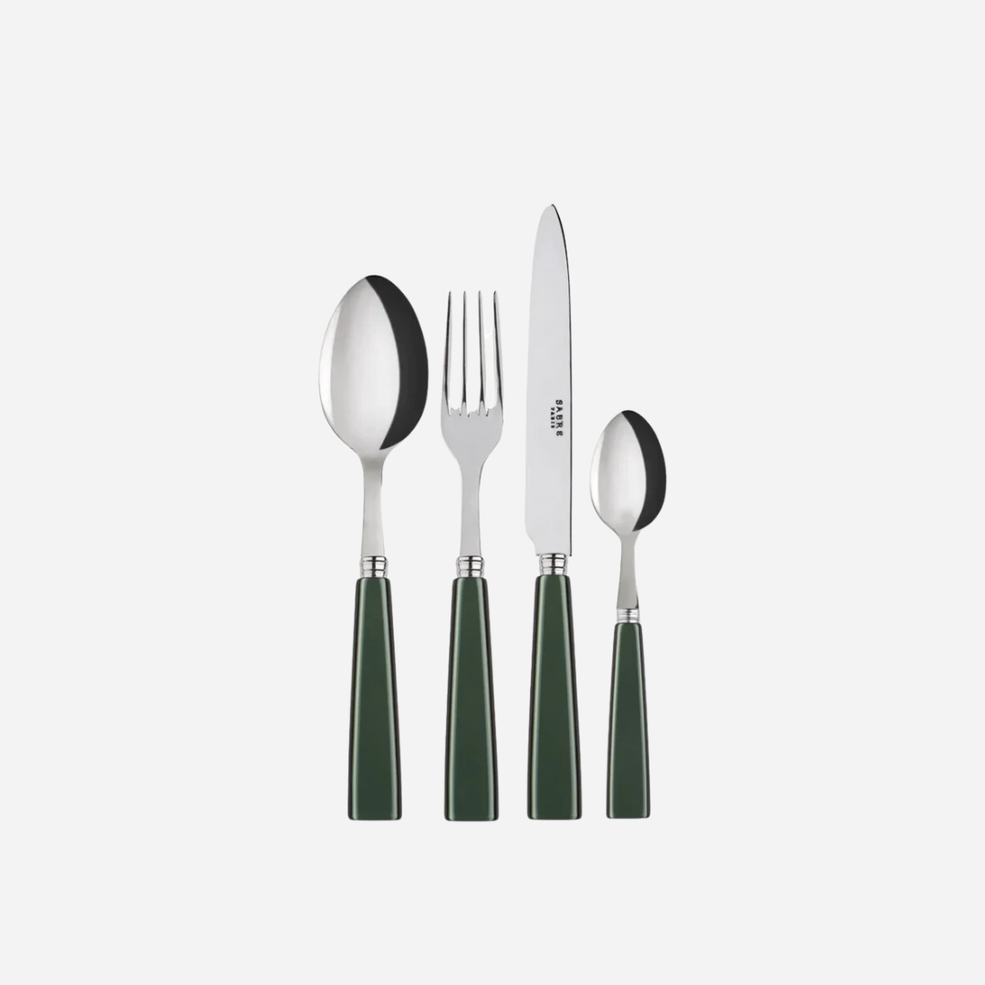 Icône Dark Green 8-Piece Cutlery Set