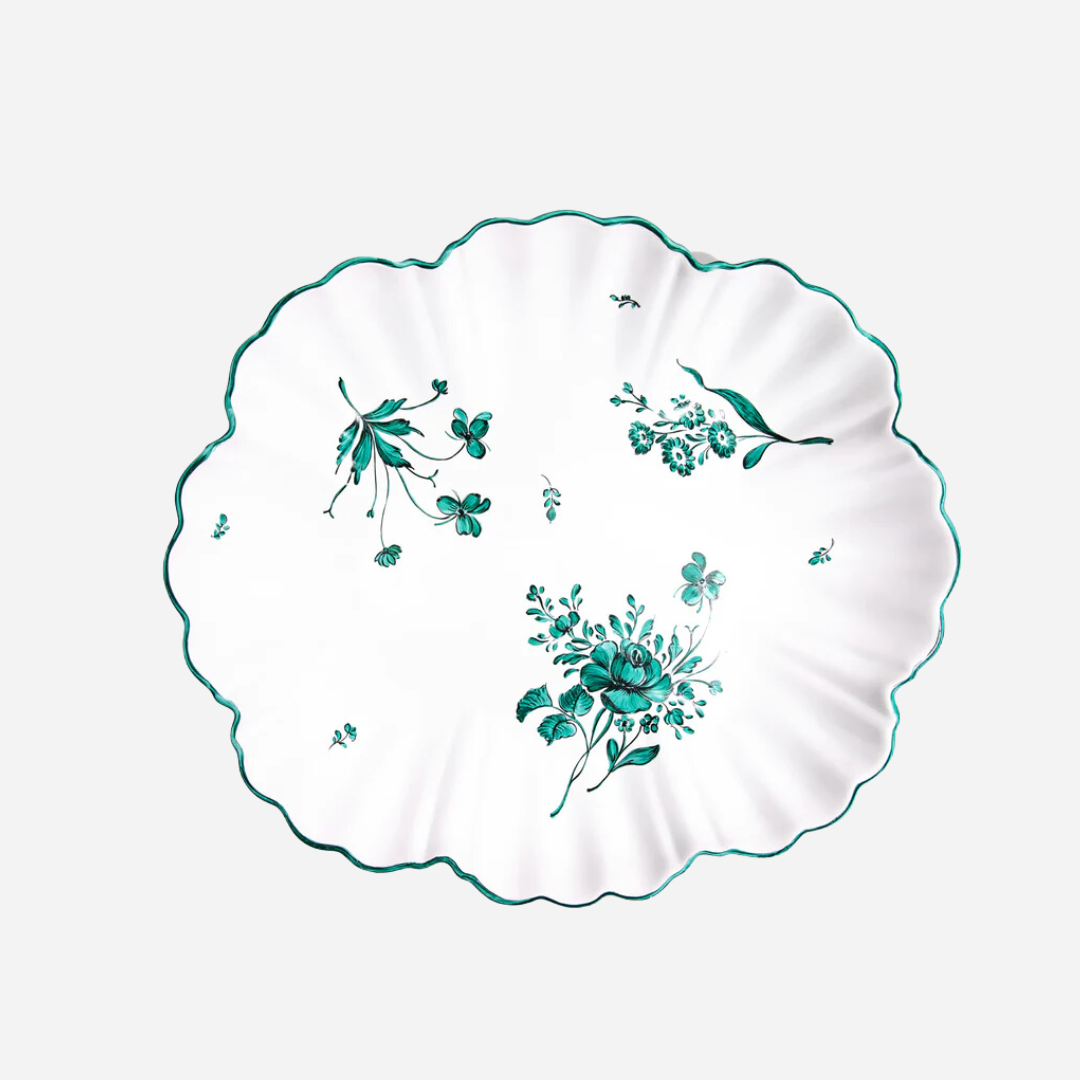 Camaïeu Large Serving Platter, Vert