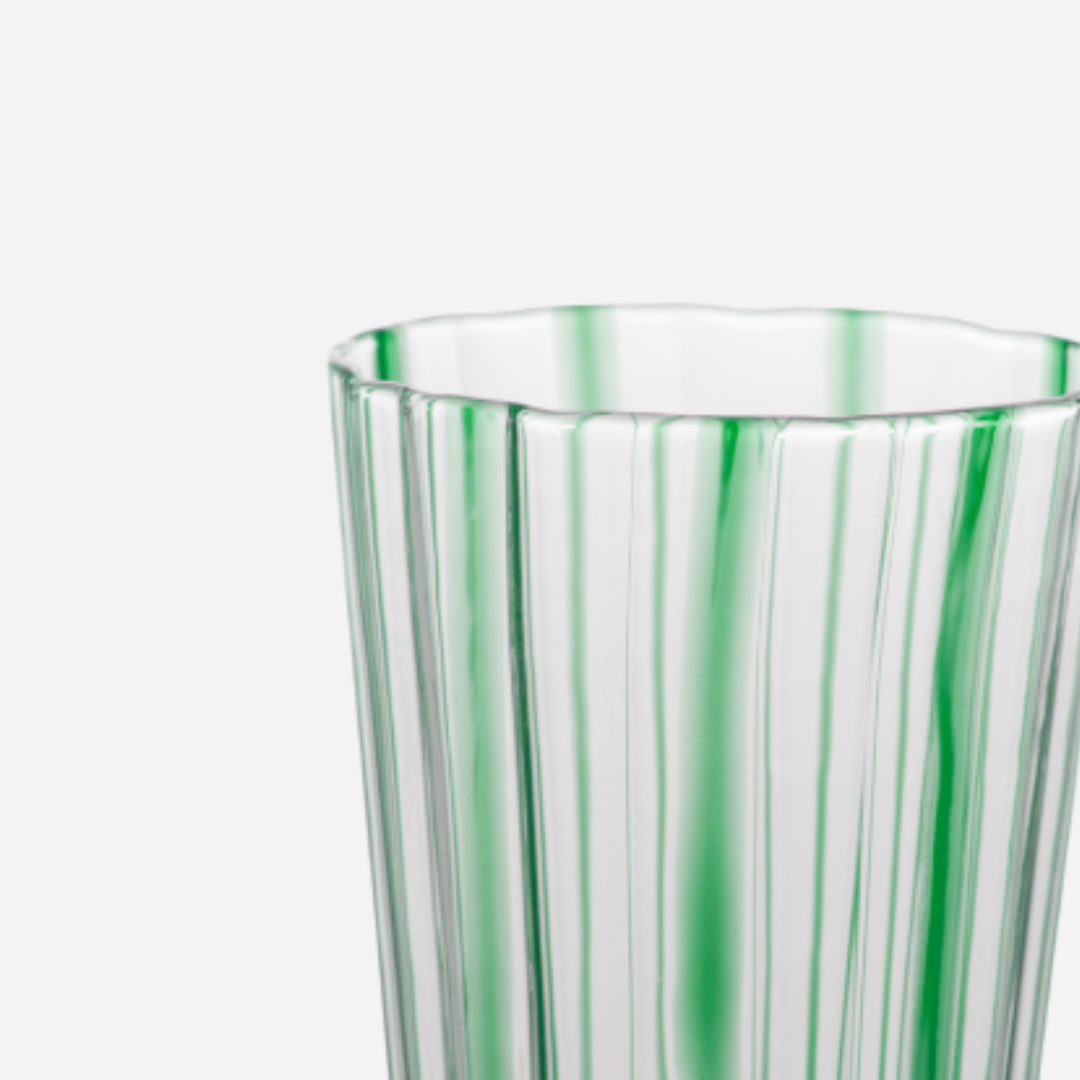 Carlos Green Glass Tumbler, Set of 2