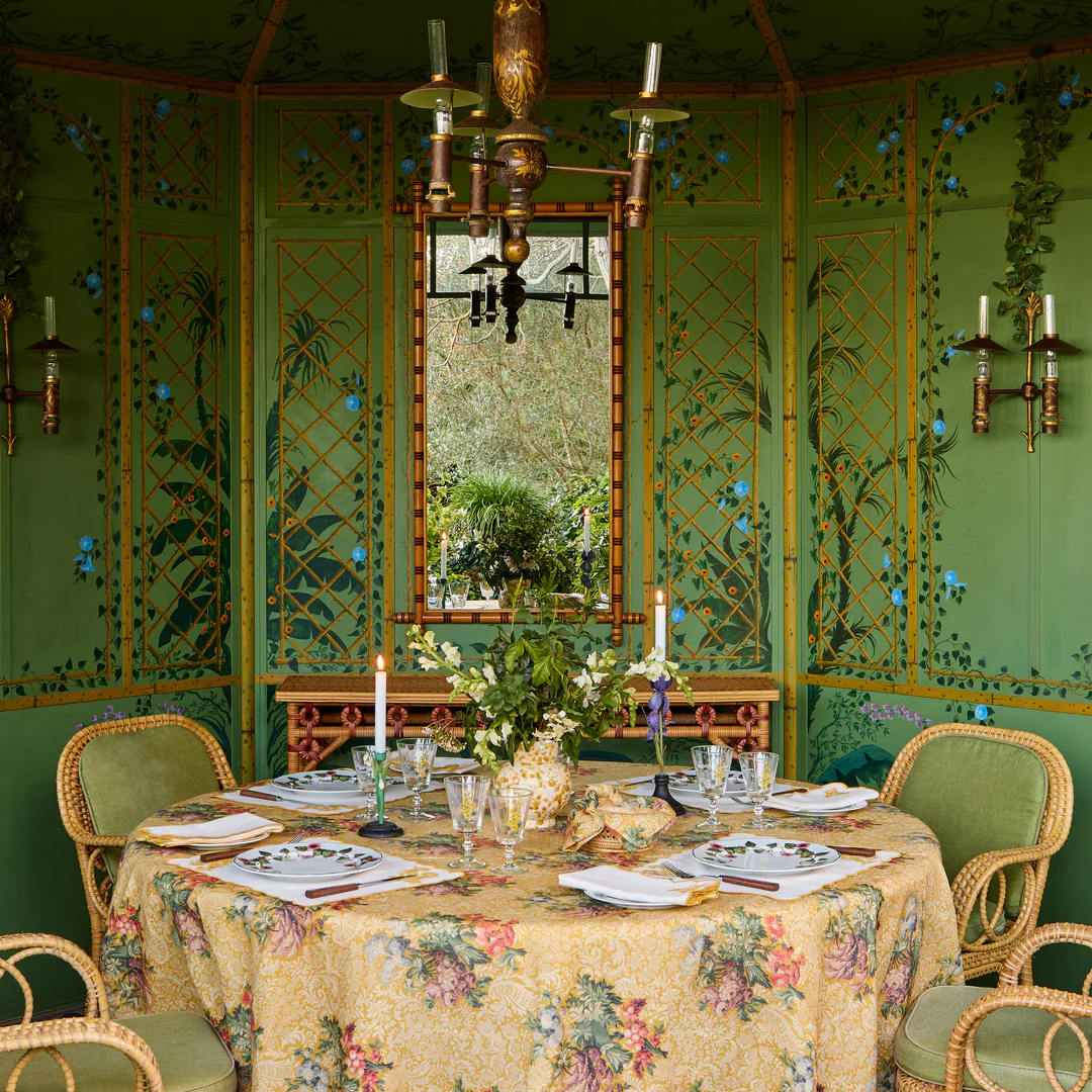 Peonia Linen Tablecloth, Square