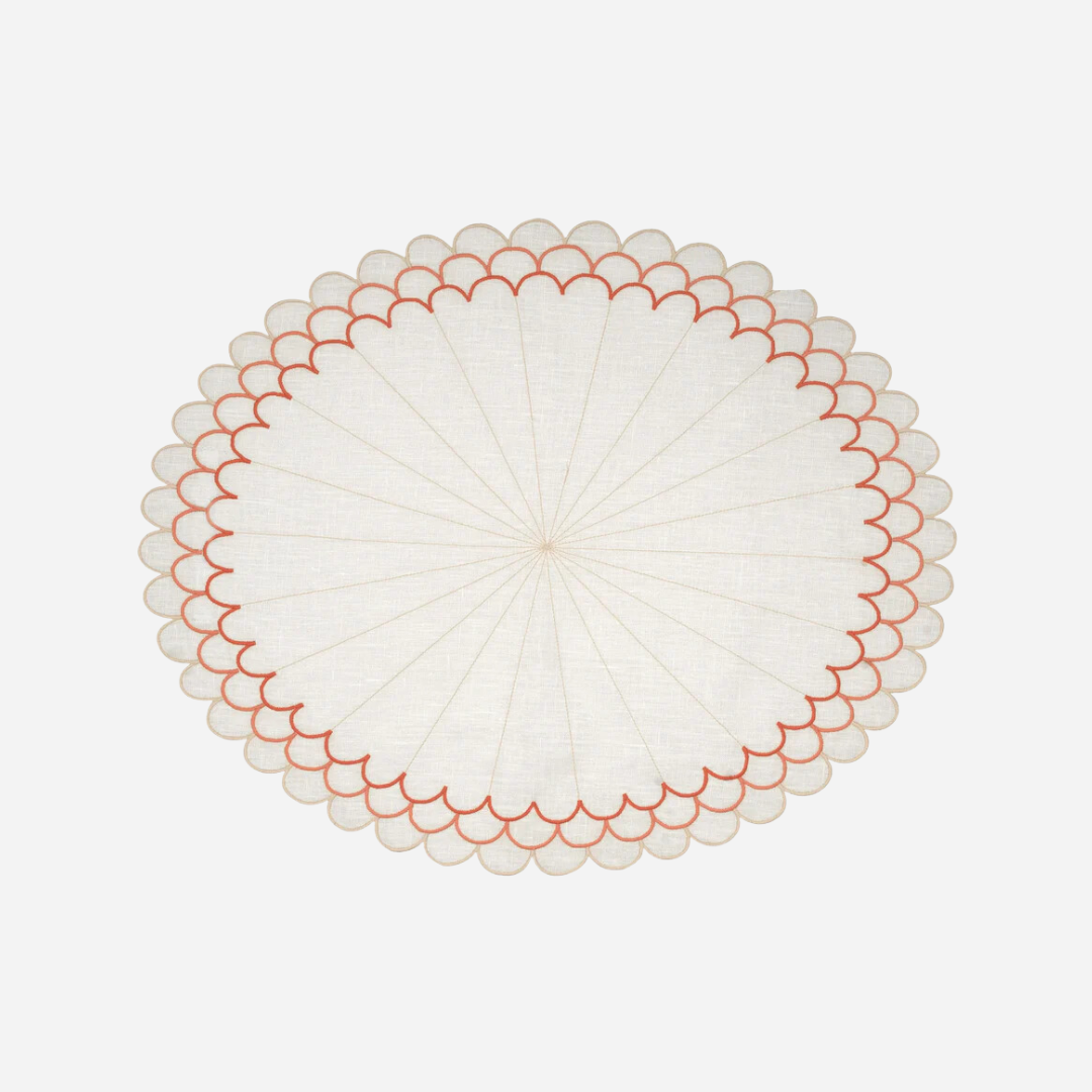 Escamas Coral Placemats, Set of 4