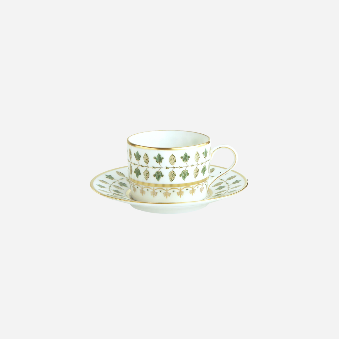 Matignon Green Coffee Cup & Saucer