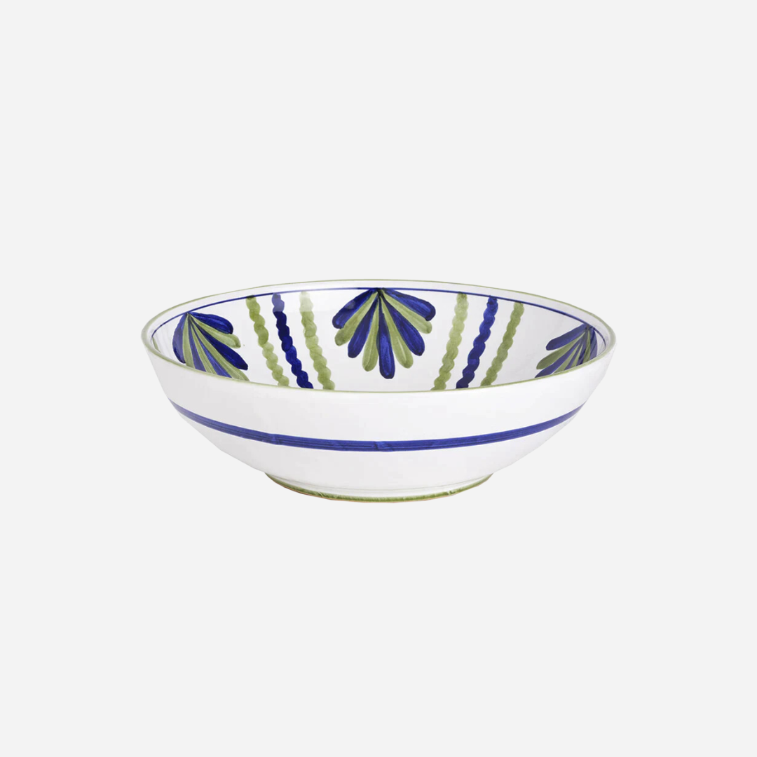 Blossom Blue Salad Serving Bowl