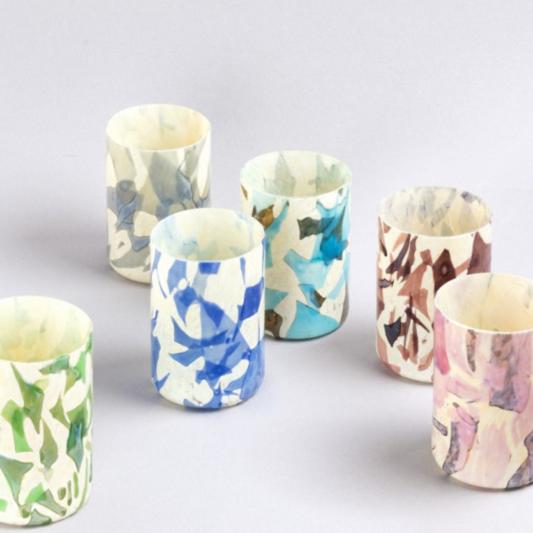 Nougat Borealis Tumblers, Set of 6