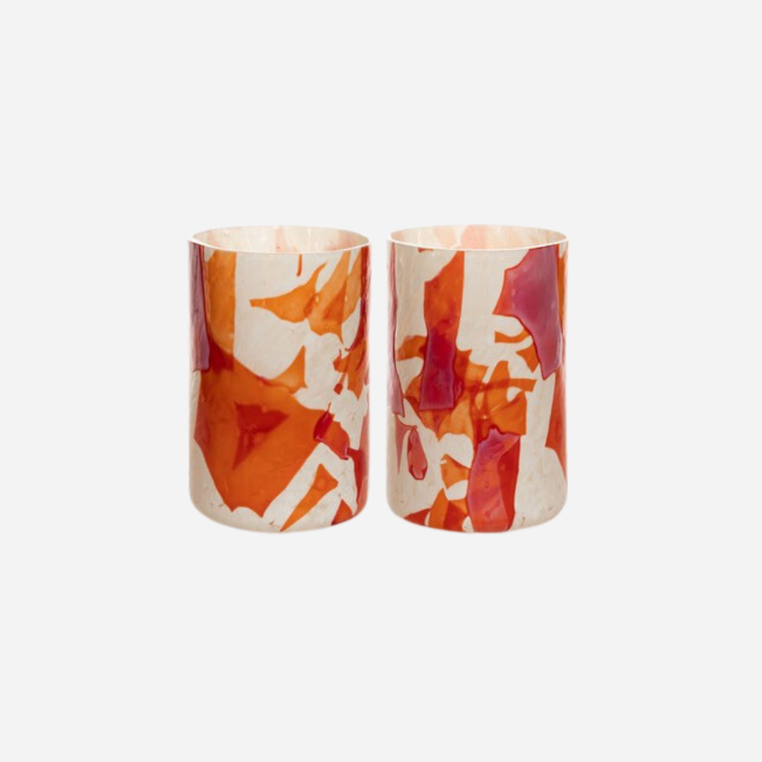 Nougat Red Tumblers, Set of 2