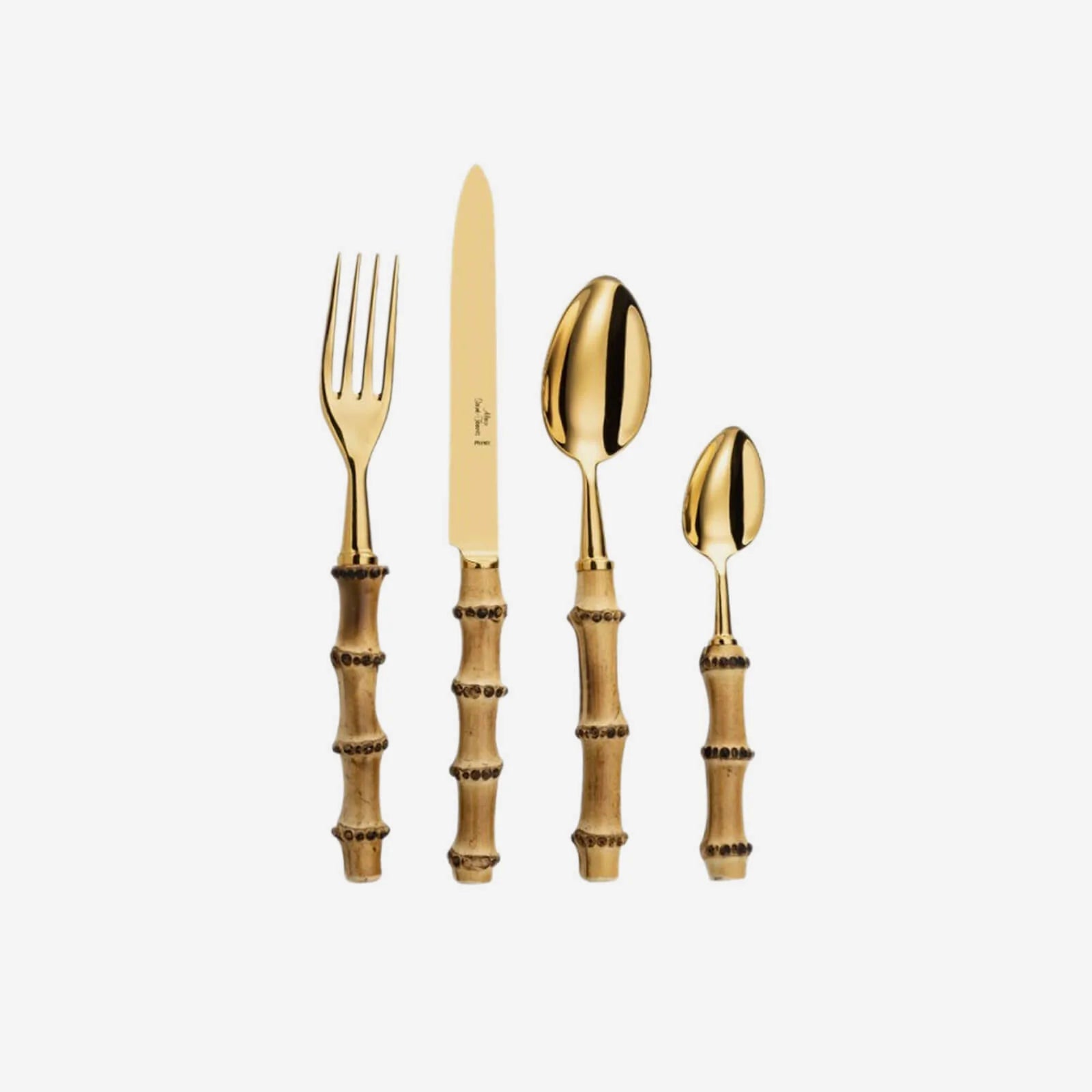 Bamboo Gold 4-Piece Cutlery Set