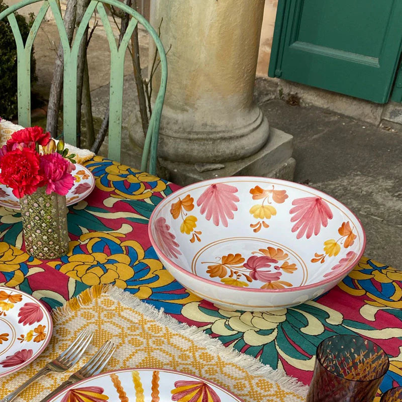 Blossom Yellow Salad Serving Bowl