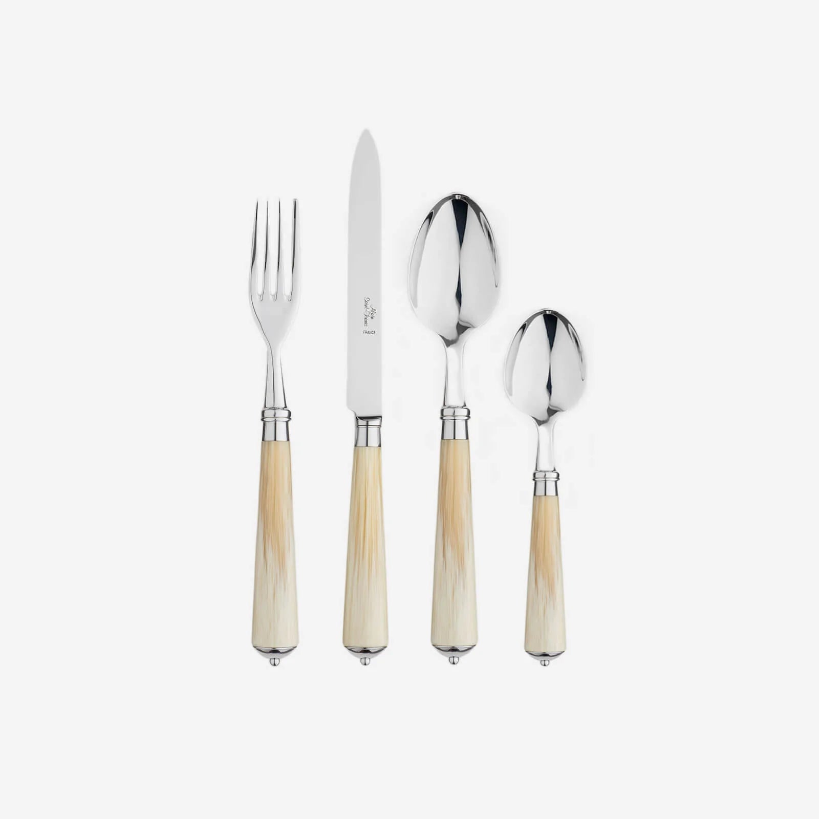 Julia Light Horn 4-Piece Cutlery Set