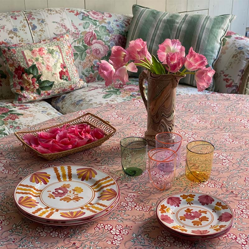 Blossom Yellow Dinner Plate, Set of 4